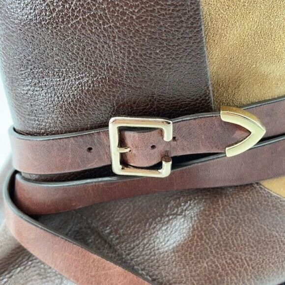 Rebecca Minkoff 7 Sebas two tone leather Brazil boots mid shaft booties 6 - Picture 3 of 12